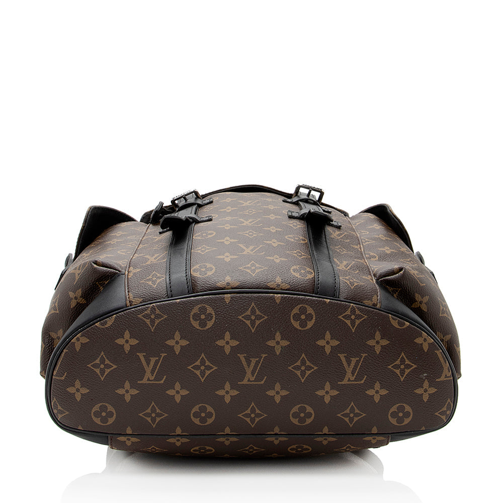 Louis Vuitton Monogram Canvas Macassar Christopher PM Backpack (SHF-21859)