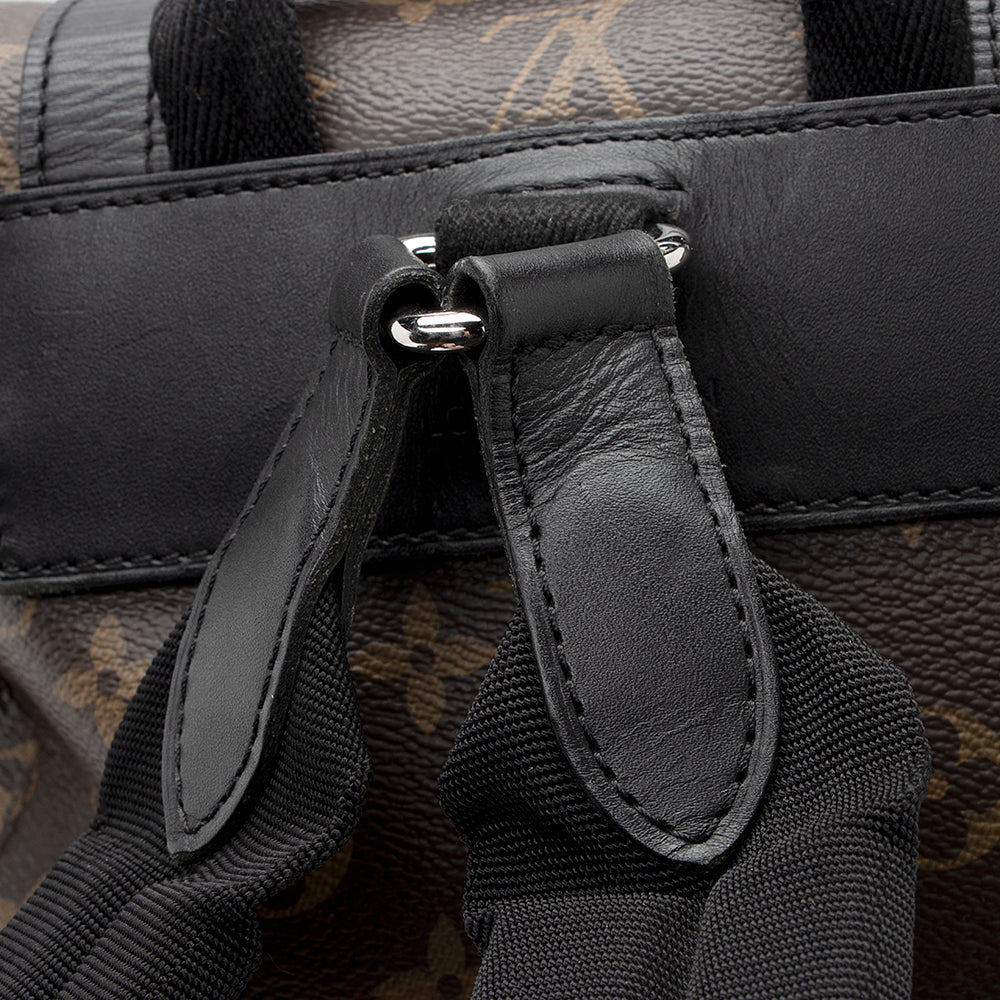 Louis Vuitton Monogram Canvas Macassar Christopher PM Backpack (SHF-21859)
