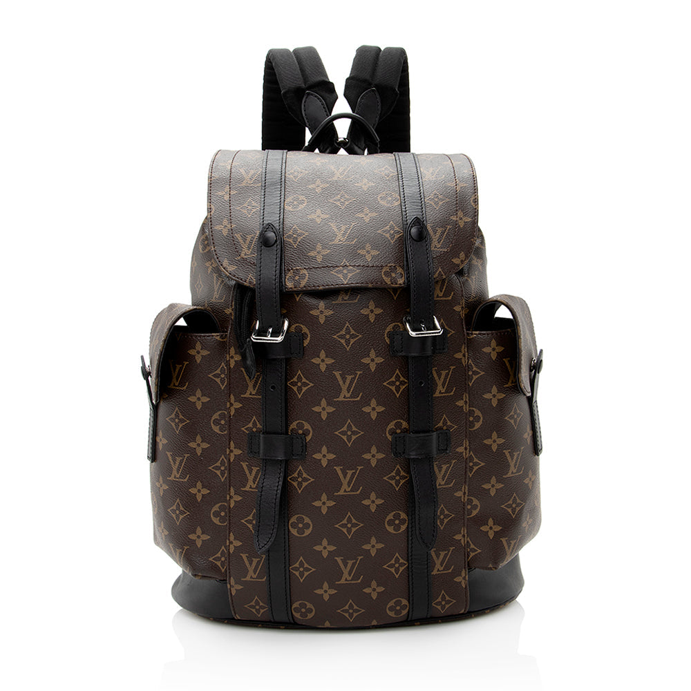 Louis Vuitton Monogram Canvas Macassar Christopher PM Backpack (SHF-21859)