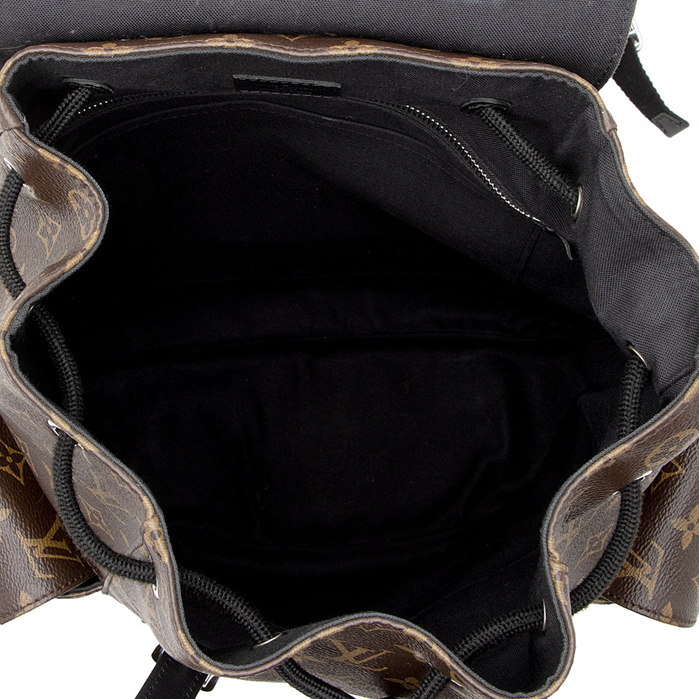 Louis Vuitton Monogram Canvas Macassar Christopher PM Backpack (SHF-21859)