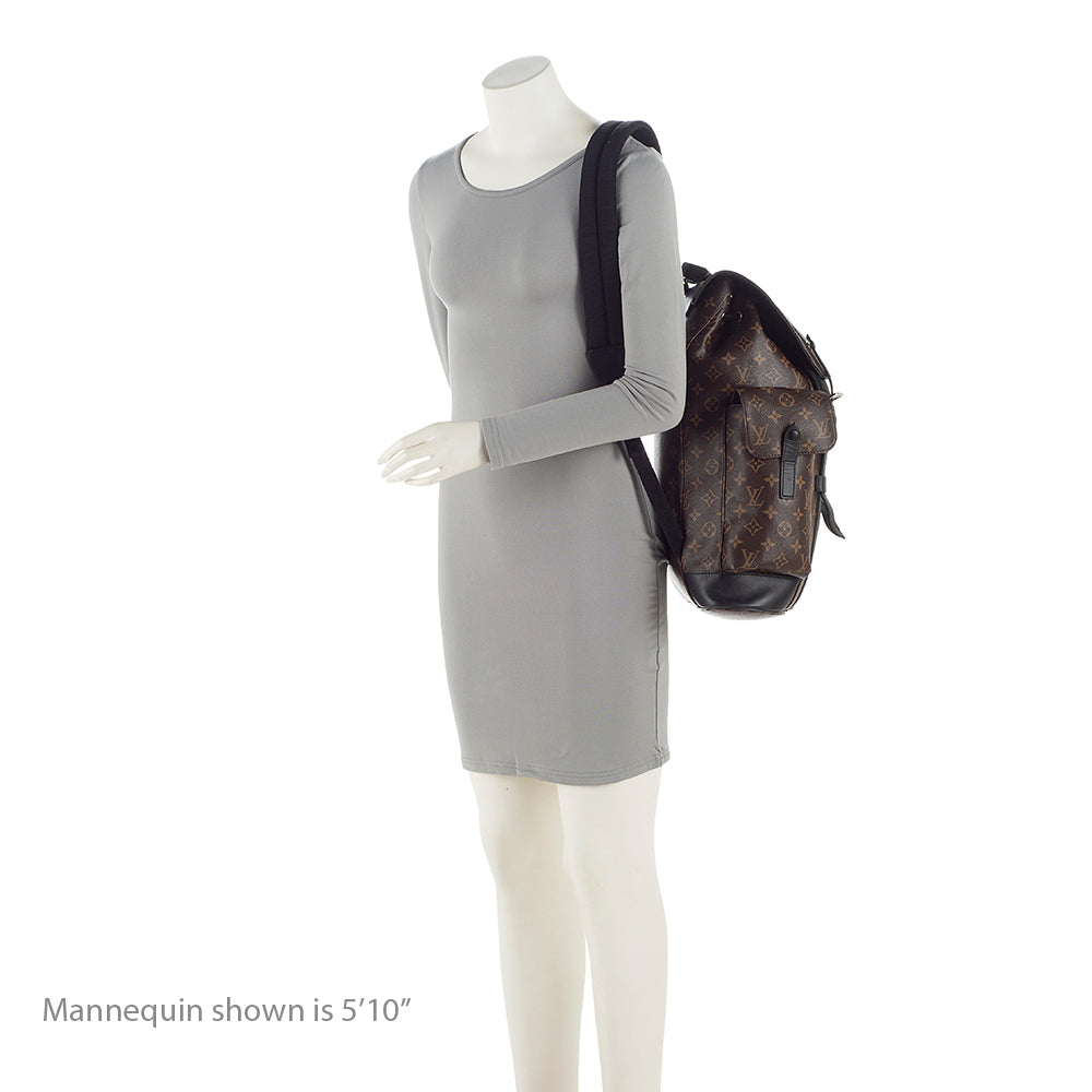 Louis Vuitton Monogram Canvas Macassar Christopher PM Backpack (SHF-21859)