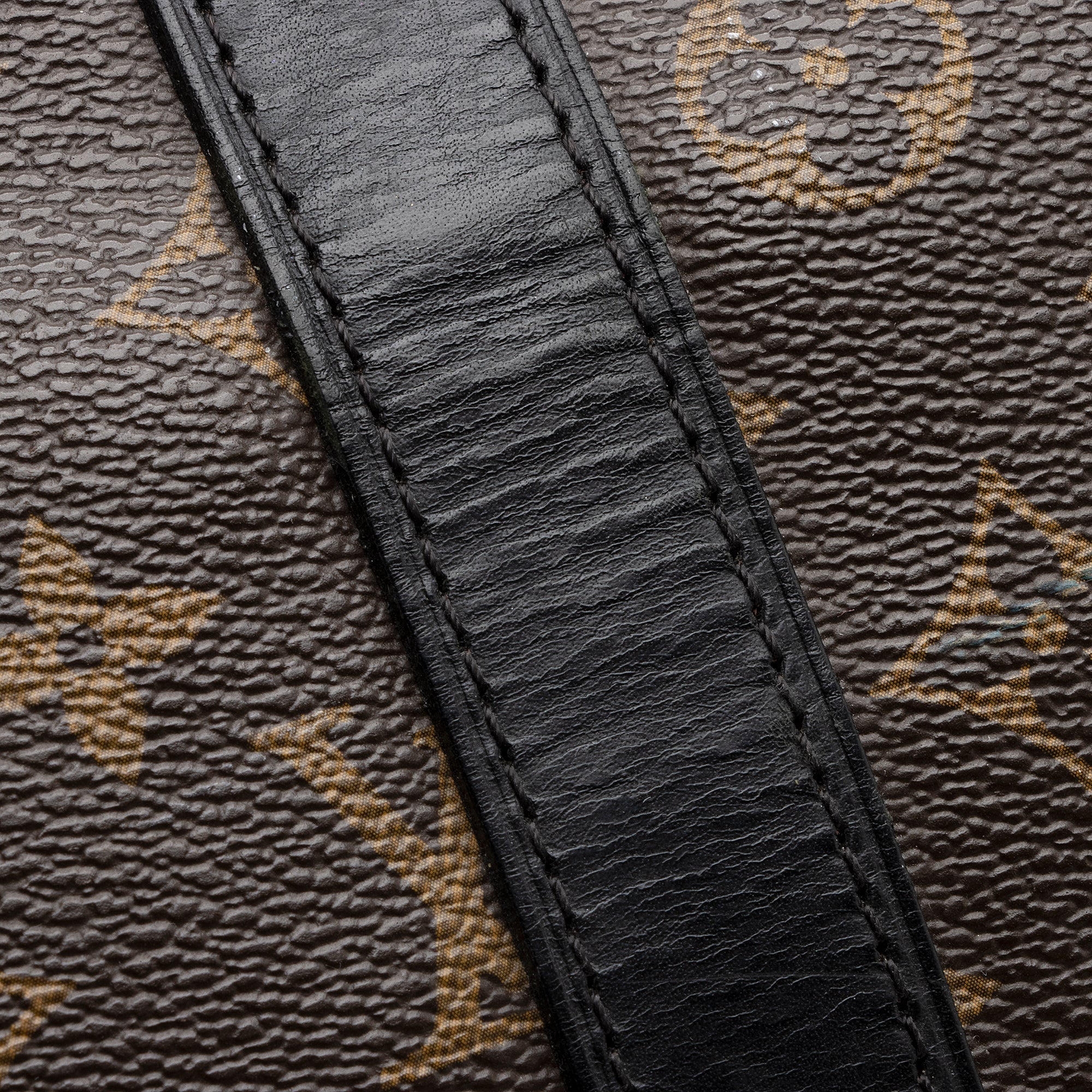 Louis Vuitton Monogram Canvas Macassar Keepall Bandouliere 55 Duffle Bag (SHF-22191)