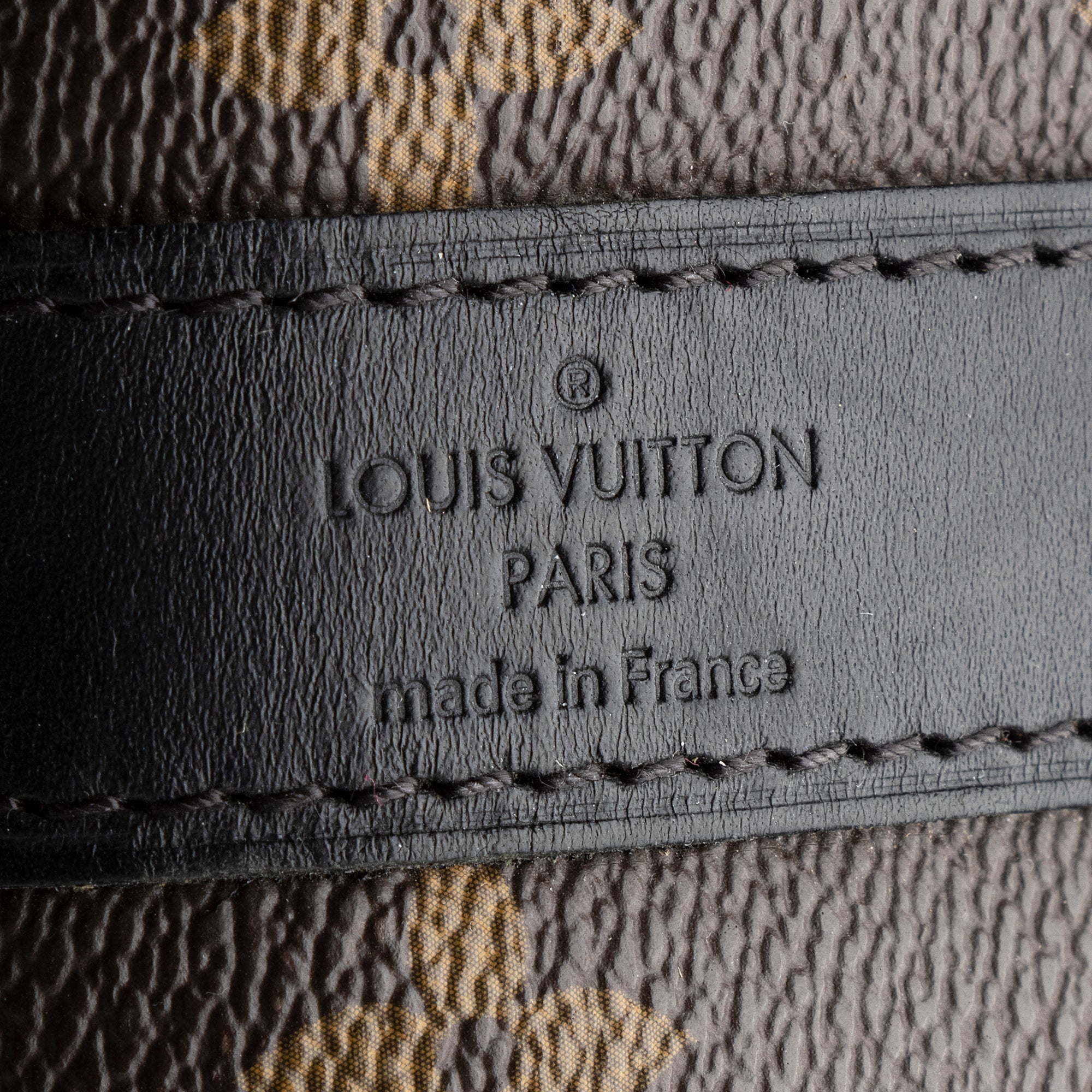 Louis Vuitton Monogram Canvas Macassar Keepall Bandouliere 55 Duffle Bag (SHF-22191)