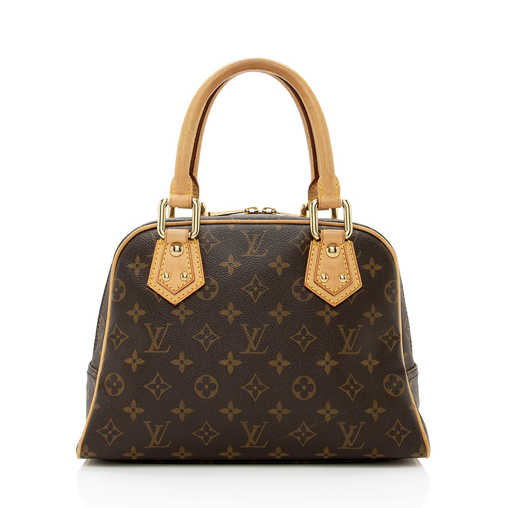 Louis Vuitton Monogram Canvas Manhattan PM Satchel (SHF-18932)