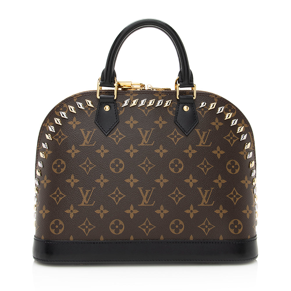 Louis Vuitton Monogram Canvas Metal Stones Alma PM Satchel (SHF-20970)