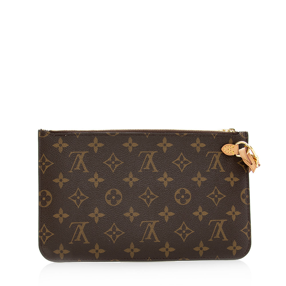 Louis Vuitton Monogram Canvas Neverfull MM Pochette (SHF-20266)
