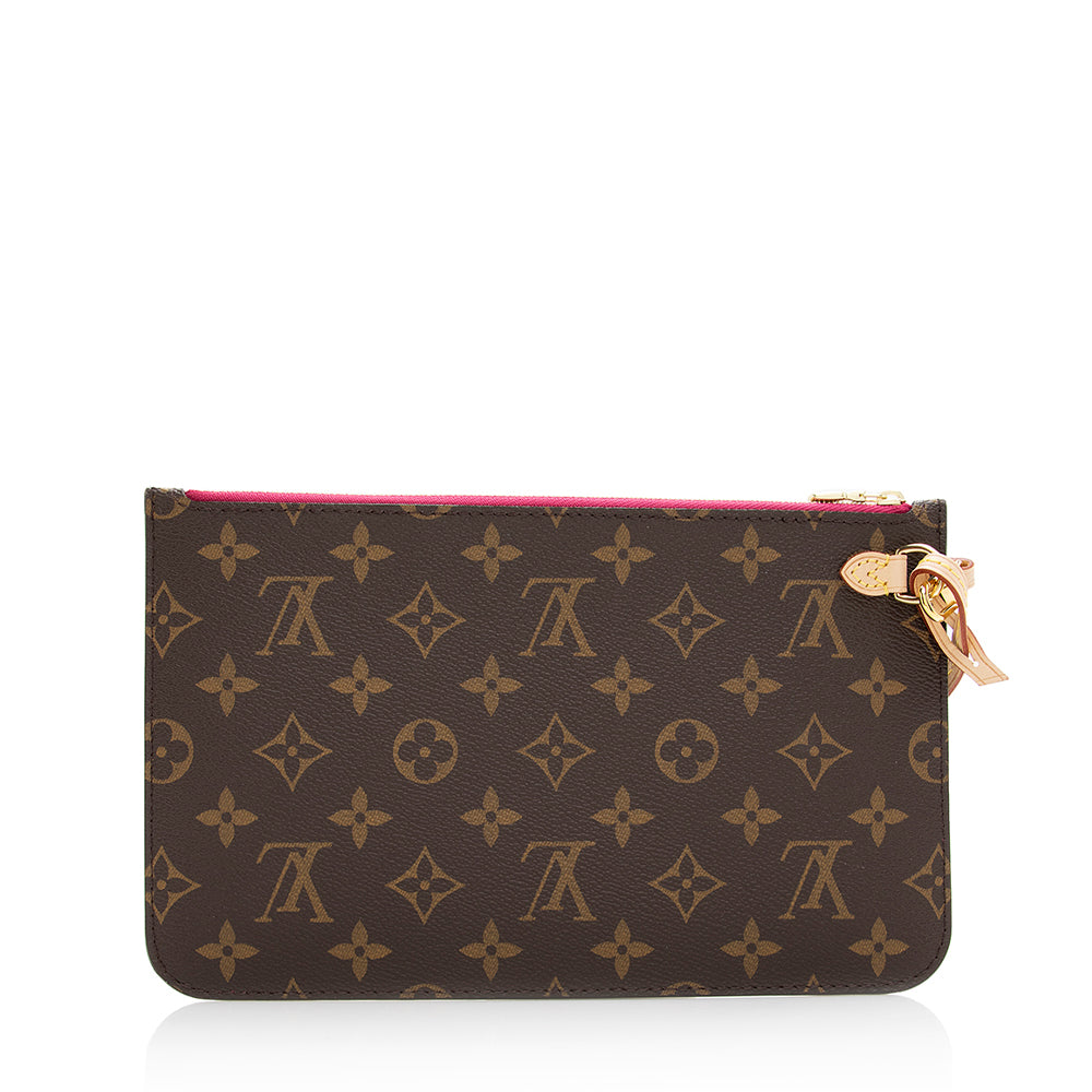 Louis Vuitton Monogram Canvas Neverfull MM Pochette (SHF-20620)