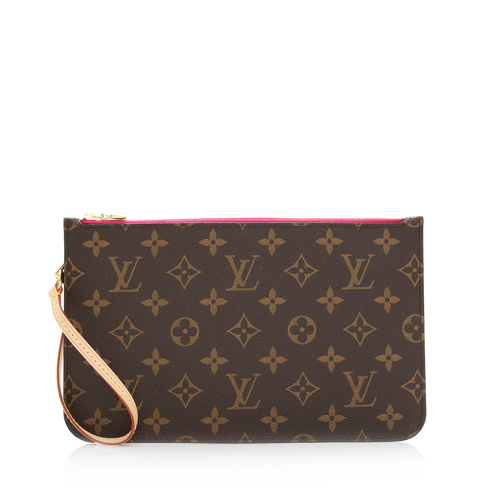 Louis Vuitton Monogram Canvas Neverfull MM Pochette (SHF-20620)