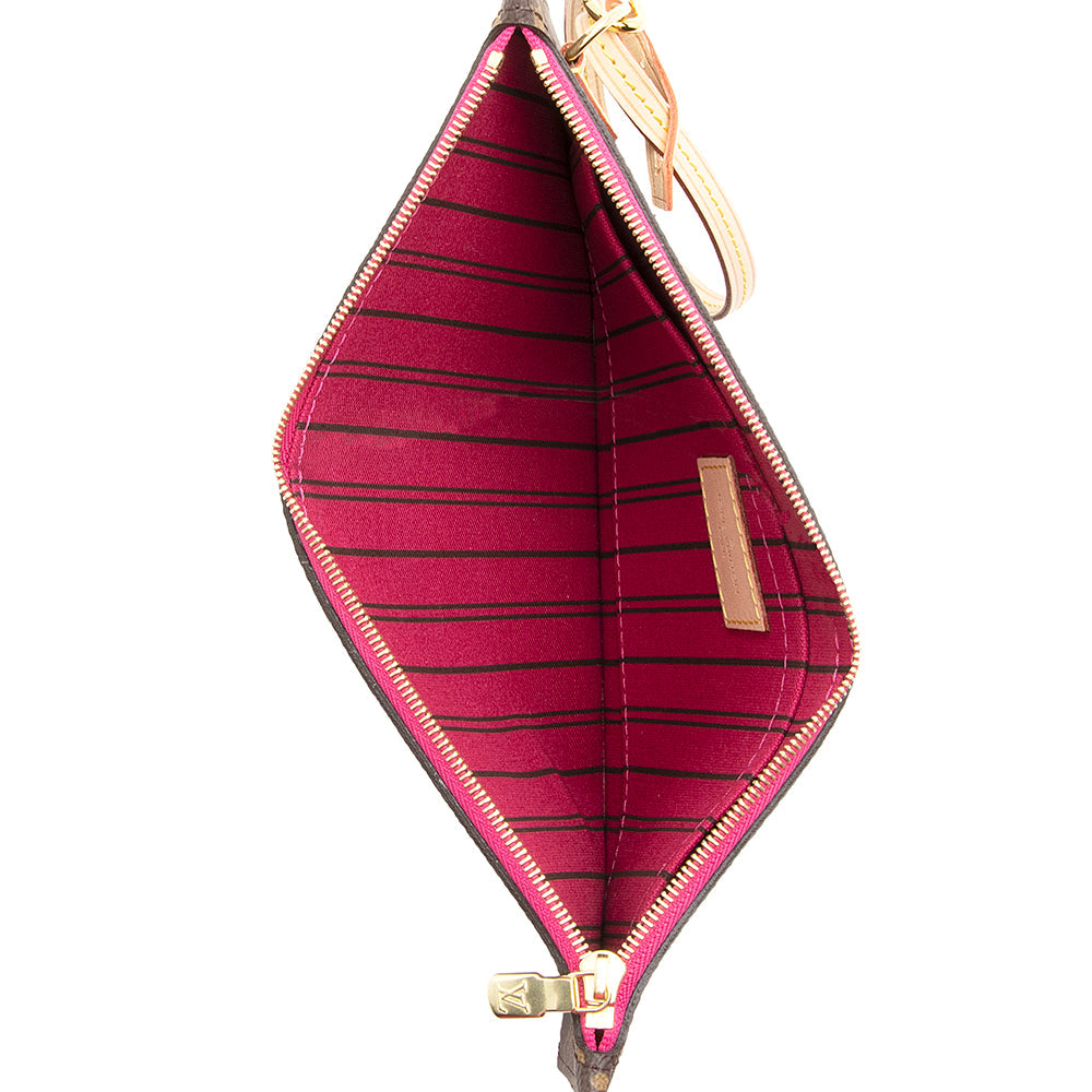 Louis Vuitton Monogram Canvas Neverfull MM Pochette (SHF-20620)