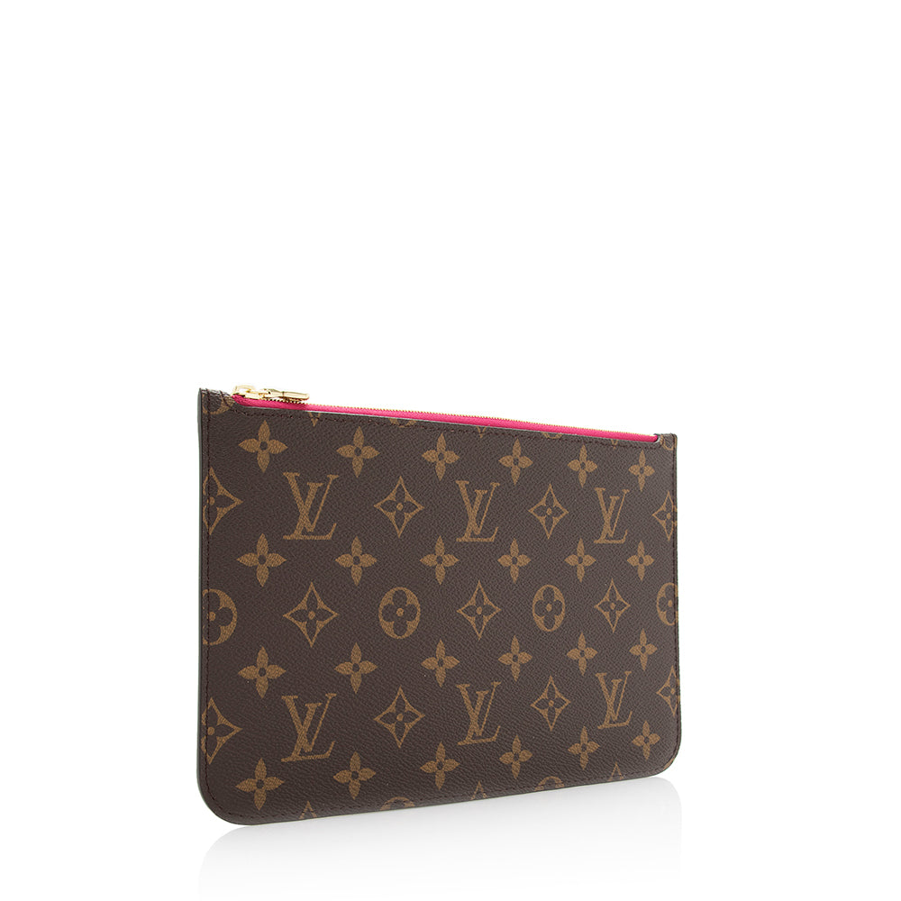 Louis Vuitton Monogram Canvas Neverfull MM Pochette (SHF-20620)