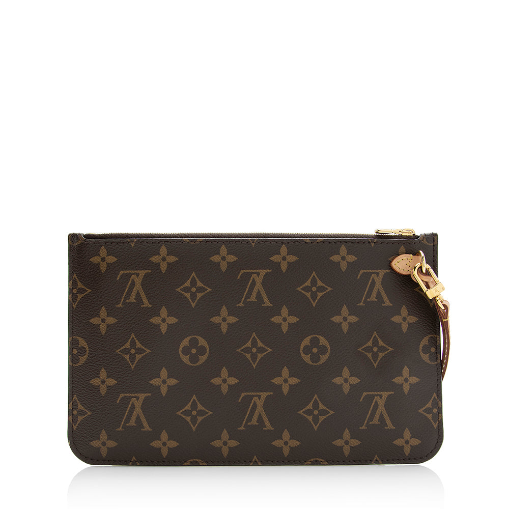 Louis Vuitton Monogram Canvas Neverfull MM Pochette (SHF-21713)