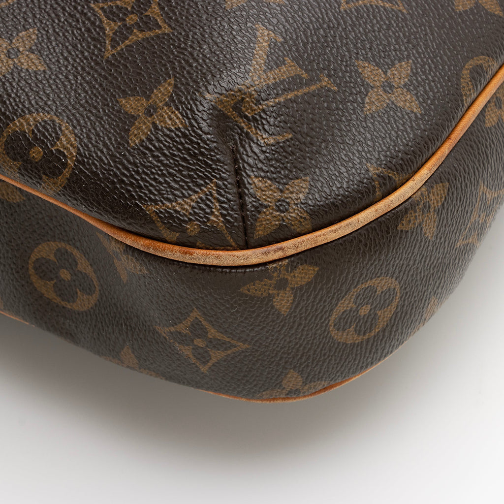 Louis Vuitton Monogram Canvas Odeon MM Shoulder Bag (SHF-22493)