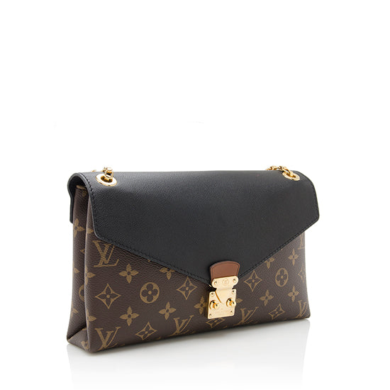 Louis Vuitton Monogram Canvas Pallas Chain Shoulder Bag (SHF-qUvRo1)