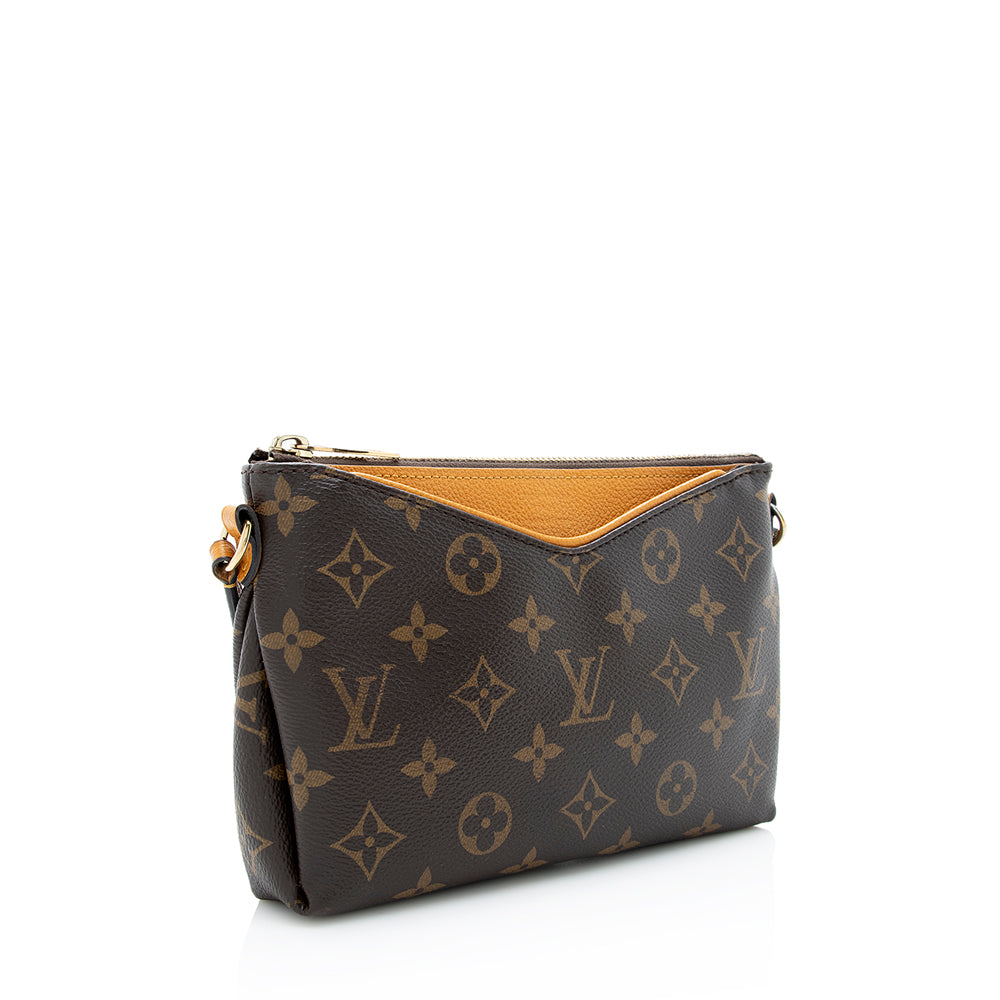 Louis Vuitton Monogram Canvas Pallas Clutch (SHF-18869)