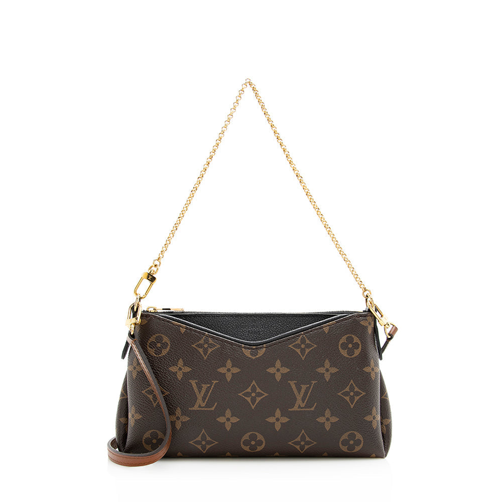 Louis Vuitton Monogram Canvas Pallas Clutch (SHF-20532)
