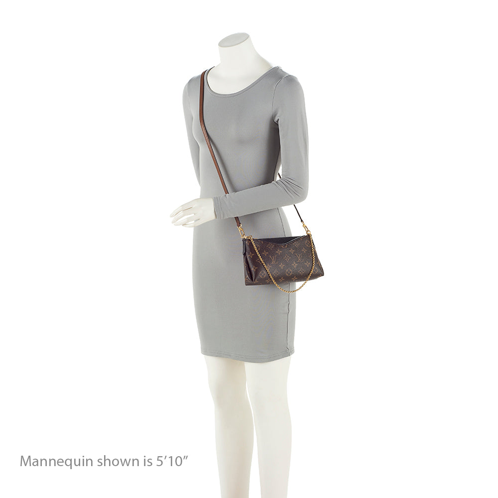 Louis Vuitton Monogram Canvas Pallas Clutch (SHF-20532)