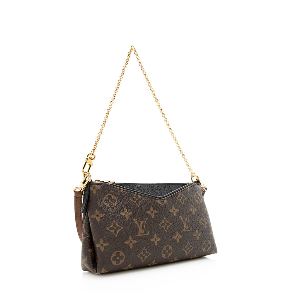 Louis Vuitton Monogram Canvas Pallas Clutch (SHF-20532)
