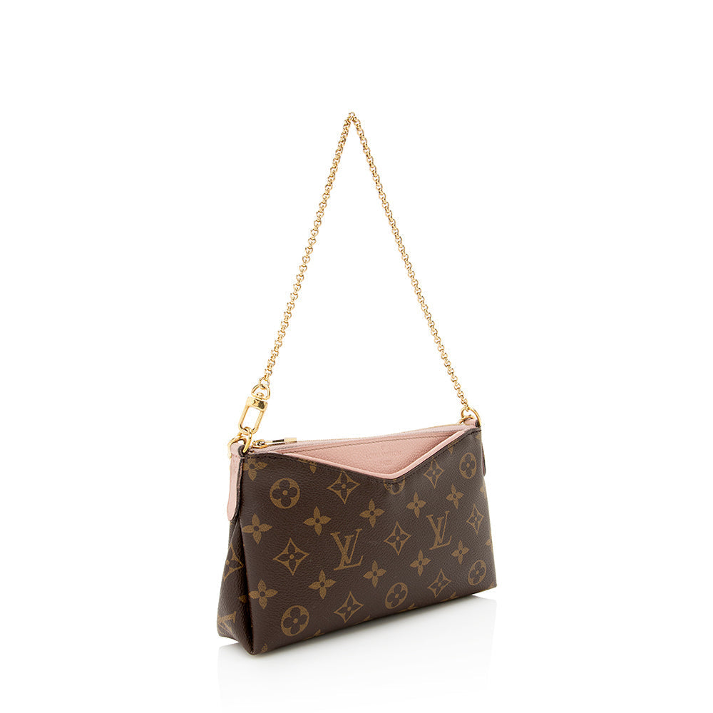 Louis Vuitton Monogram Canvas Pallas Clutch (SHF-21789)