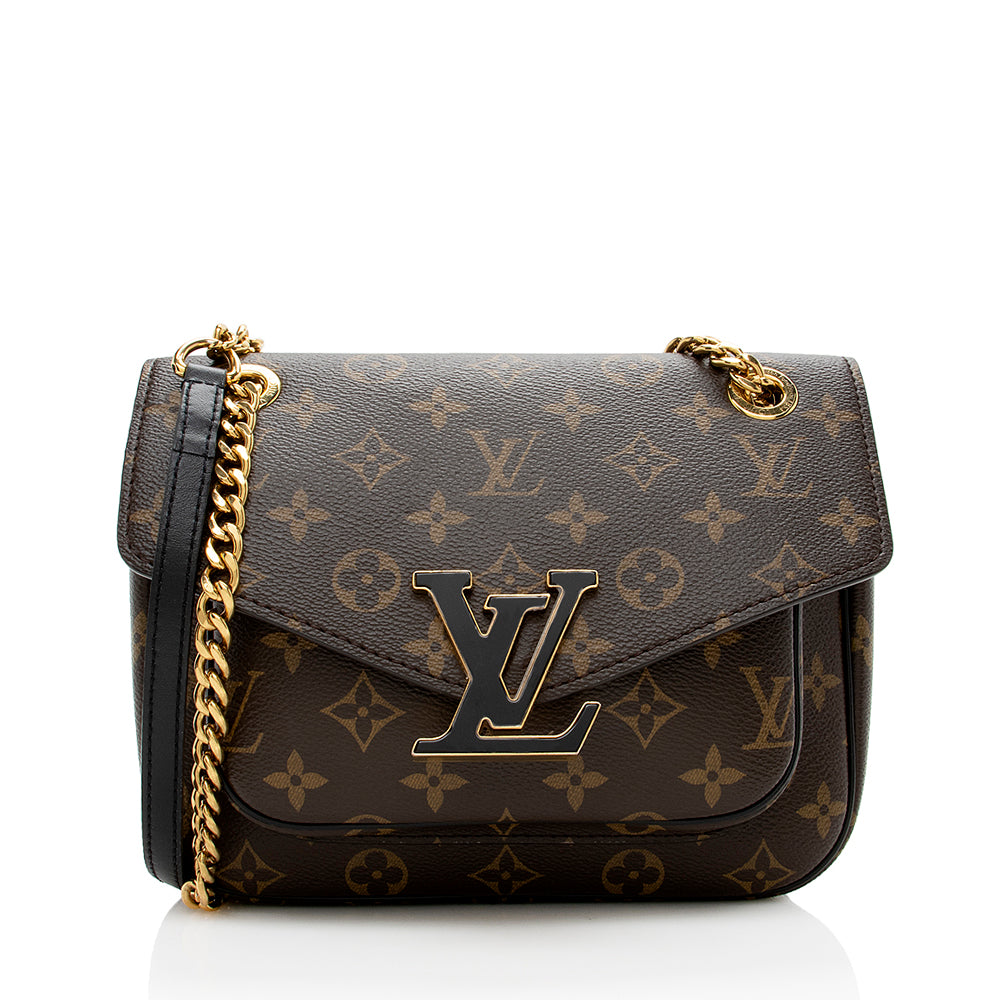 Louis Vuitton Monogram Canvas Passy Shoulder Bag (SHF-1Zp75H)