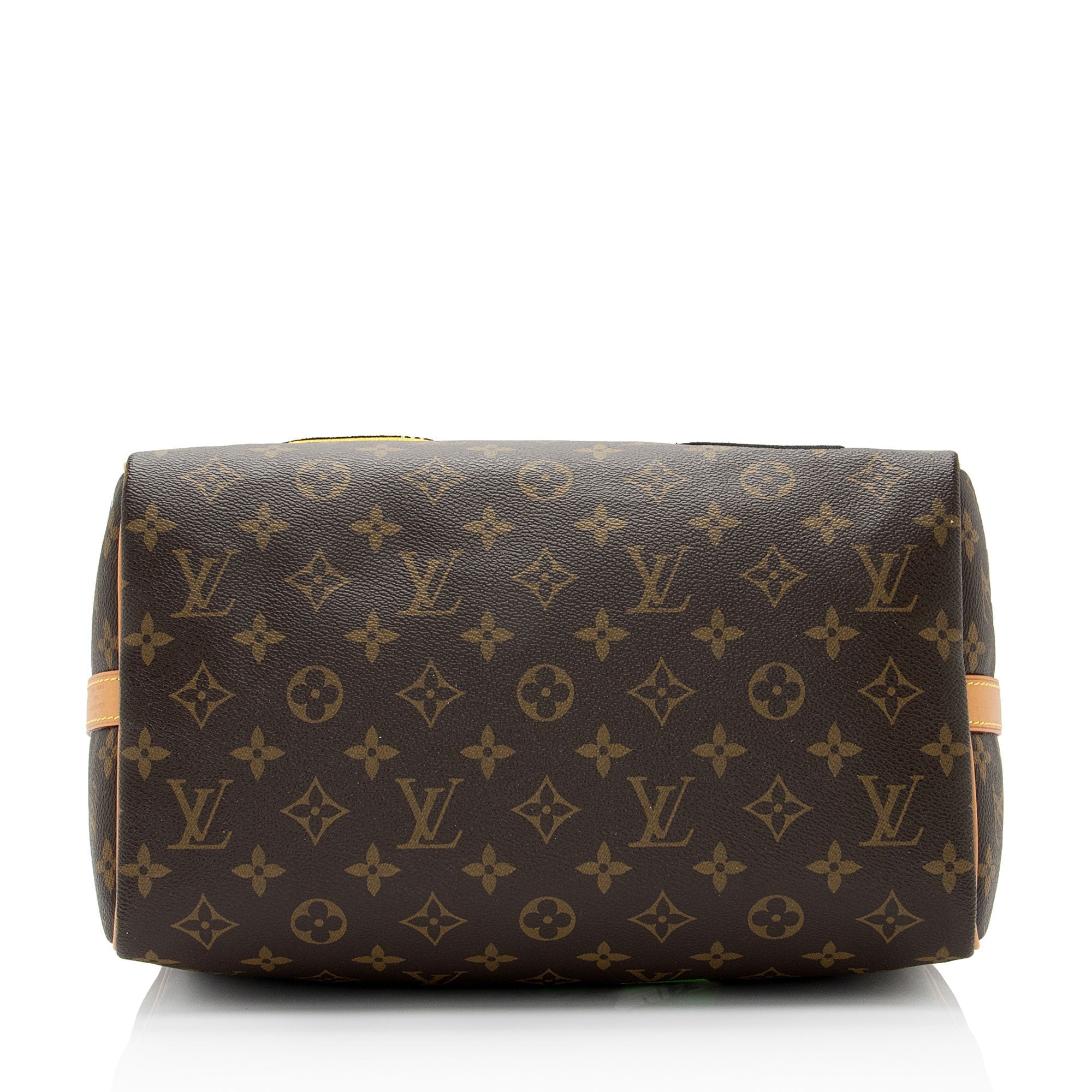 Louis Vuitton Monogram Canvas Patches Speedy Bandouliere 30 Satchel (SHF-Vfe38r)