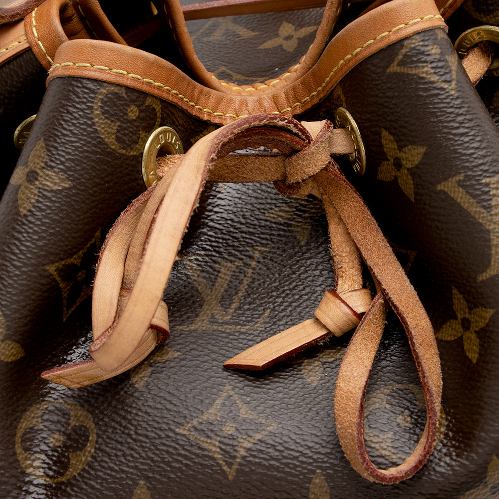 Louis Vuitton Monogram Canvas Petit Noe NM Shoulder Bag (SHF-22012)