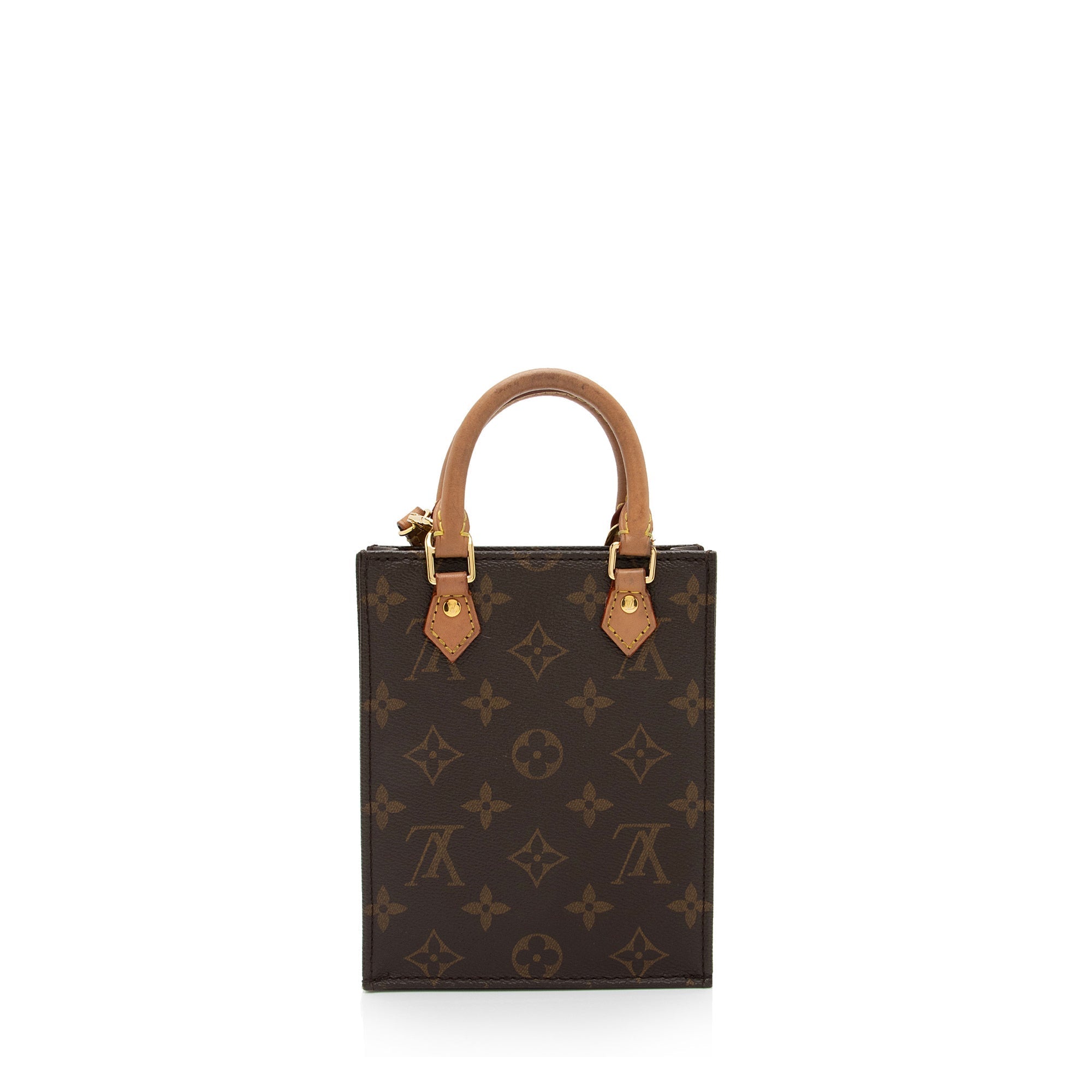 Louis Vuitton Monogram Canvas Petit Sac Plat Shoulder Bag (SHF-SYrls9)