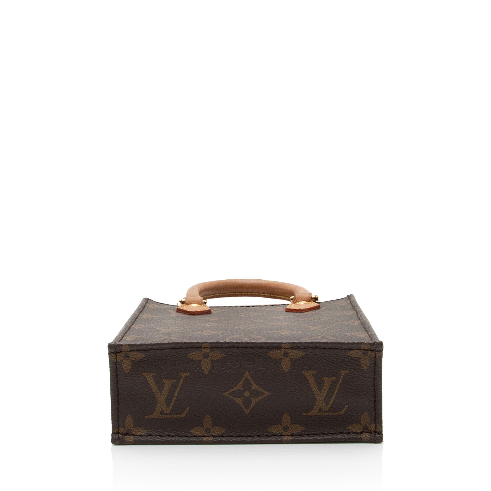 Louis Vuitton Monogram Canvas Petit Sac Plat Shoulder Bag (SHF-SYrls9)
