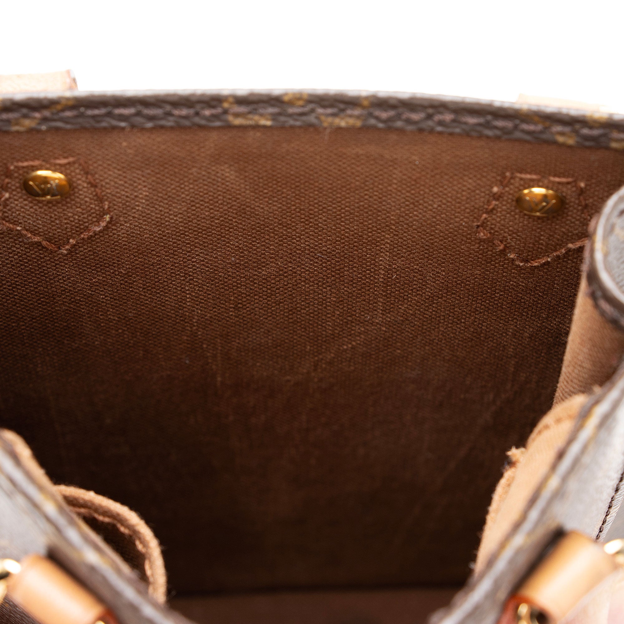 Louis Vuitton Monogram Canvas Petit Sac Plat Shoulder Bag (SHF-SYrls9)