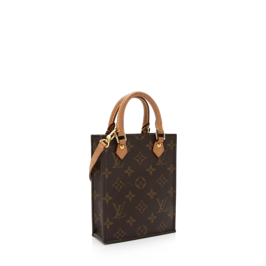 Louis Vuitton Monogram Canvas Petit Sac Plat Shoulder Bag (SHF-SYrls9)