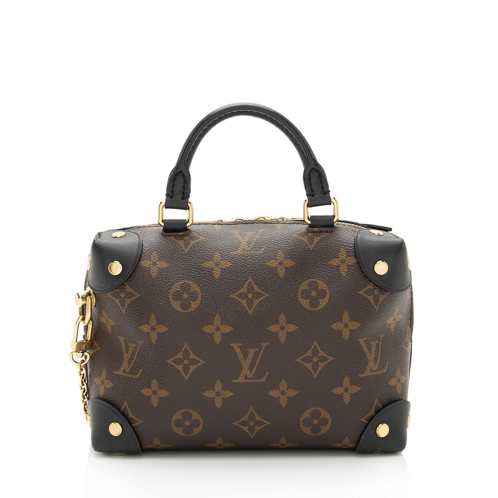 Louis Vuitton Monogram Canvas Petite Malle Souple Satchel (SHF-PE9Wsi)