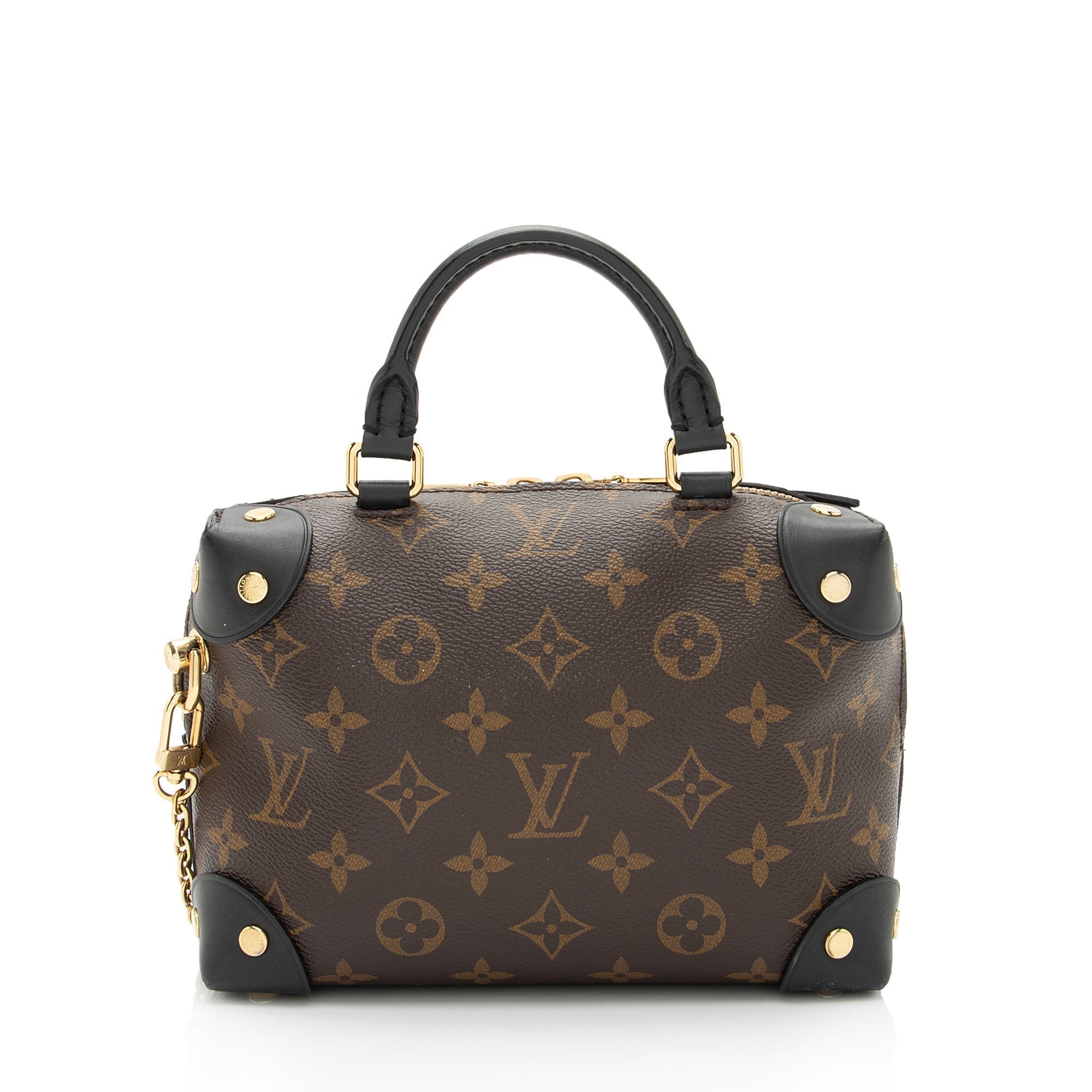 Louis Vuitton Monogram Canvas Petite Malle Souple Satchel (SHF-PE9Wsi)