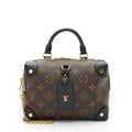 Louis Vuitton Monogram Canvas Petite Malle Souple Satchel (SHF-PE9Wsi)
