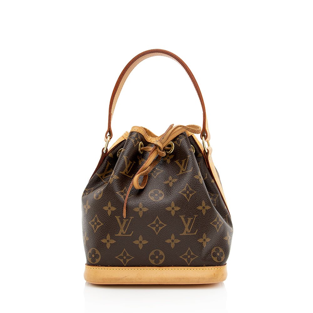 Louis Vuitton Monogram Canvas Petite Noe Shoulder Bag (SHF-18825)