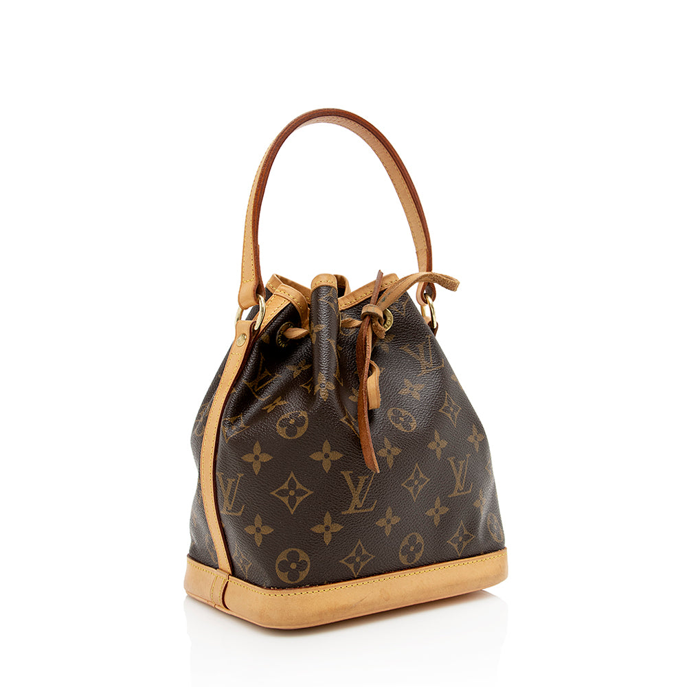 Louis Vuitton Monogram Canvas Petite Noe Shoulder Bag (SHF-18825)