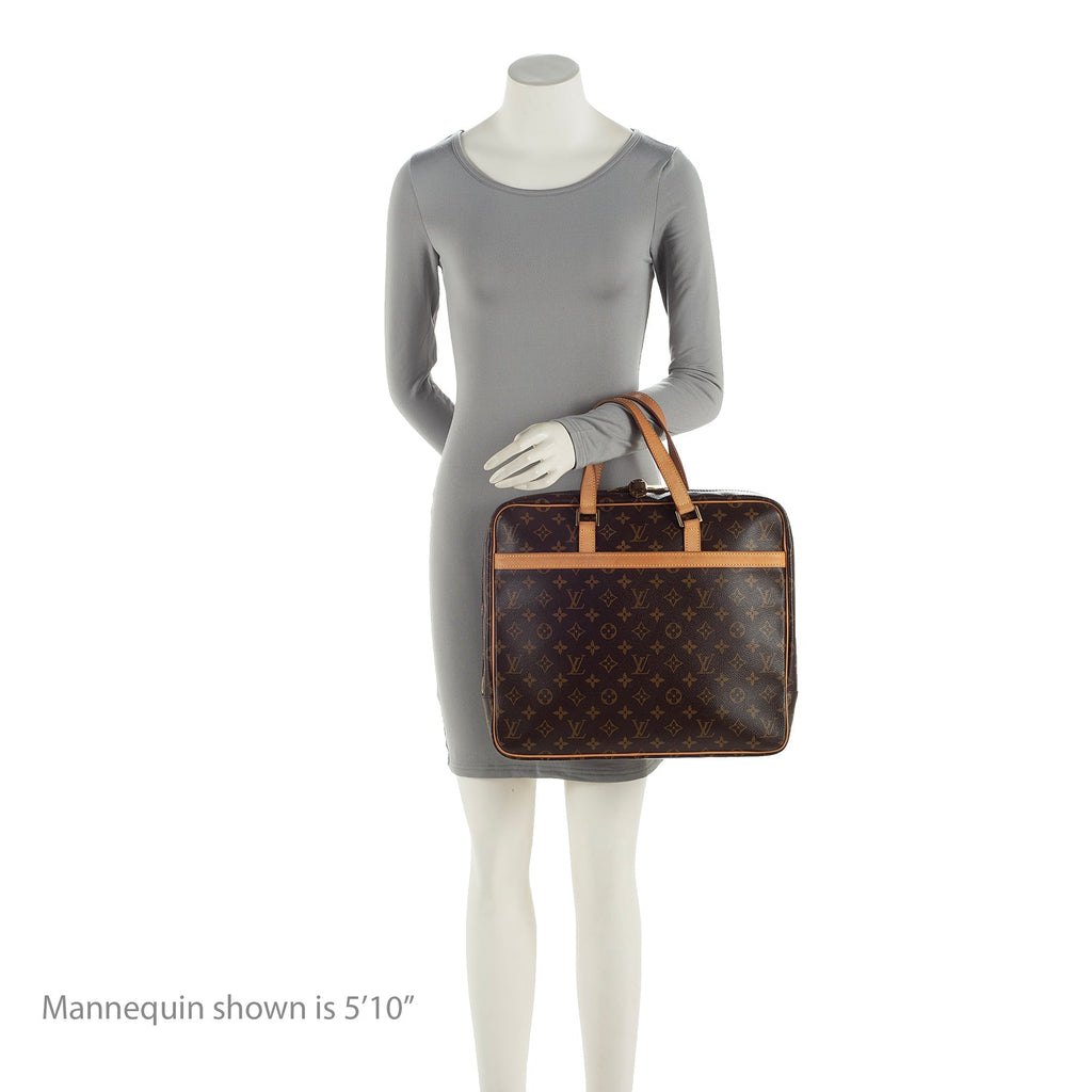 Louis Vuitton Monogram Canvas Porte Documents Pegase Soft Briefcase (SHF-22705)