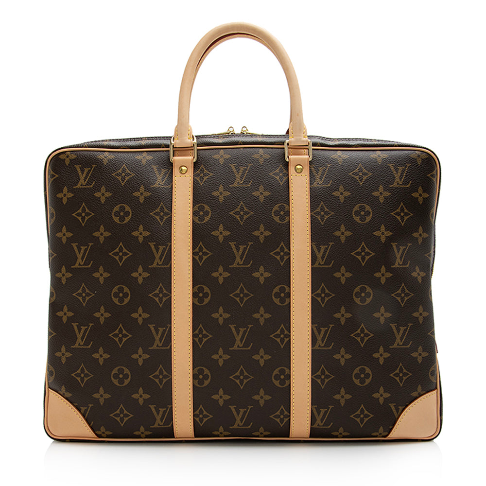 Louis Vuitton Monogram Canvas Porte Documents Voyage Bag (SHF-22639)