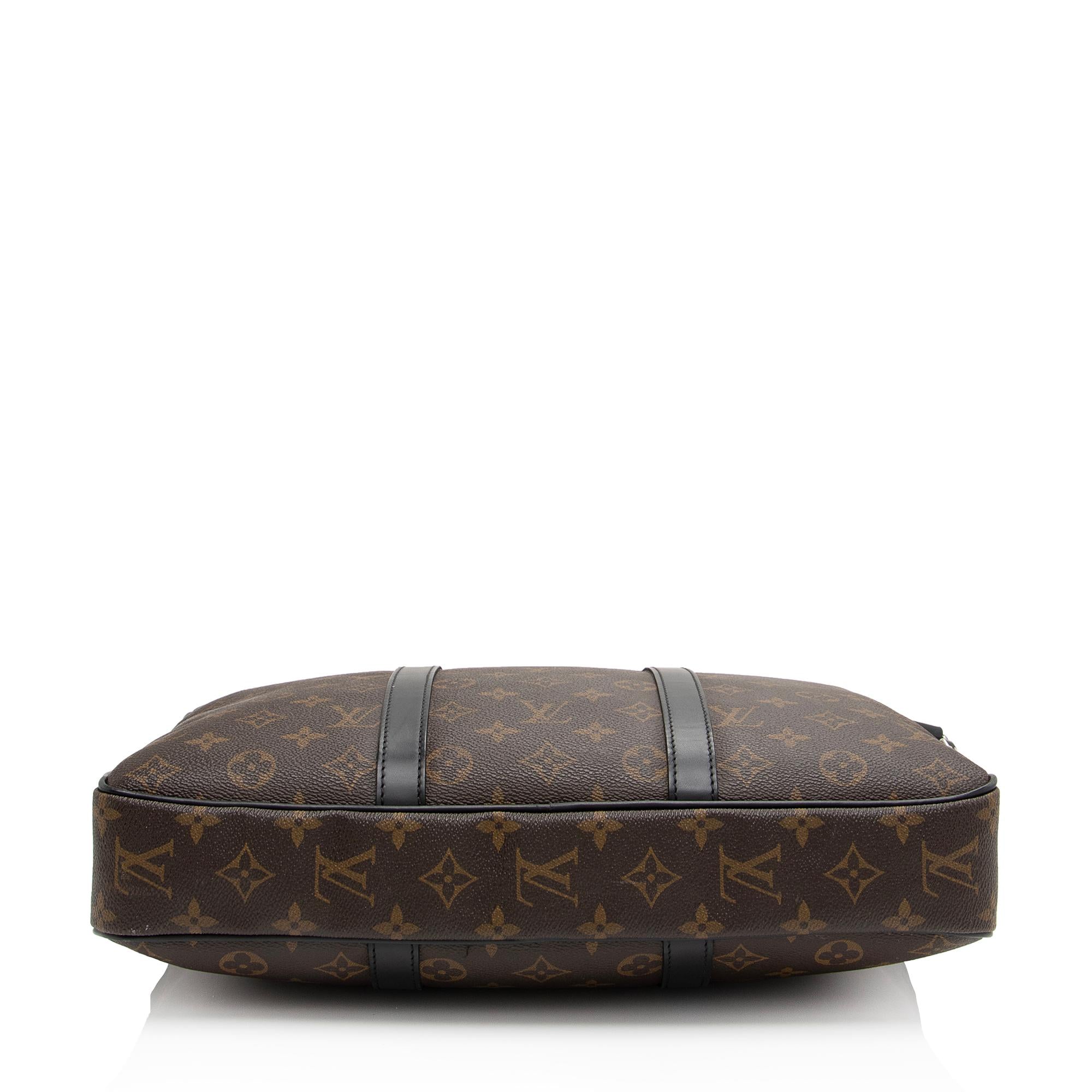 Louis Vuitton Monogram Canvas Porte Documents Voyage PM Messenger Bag (SHF-BnWTqA)
