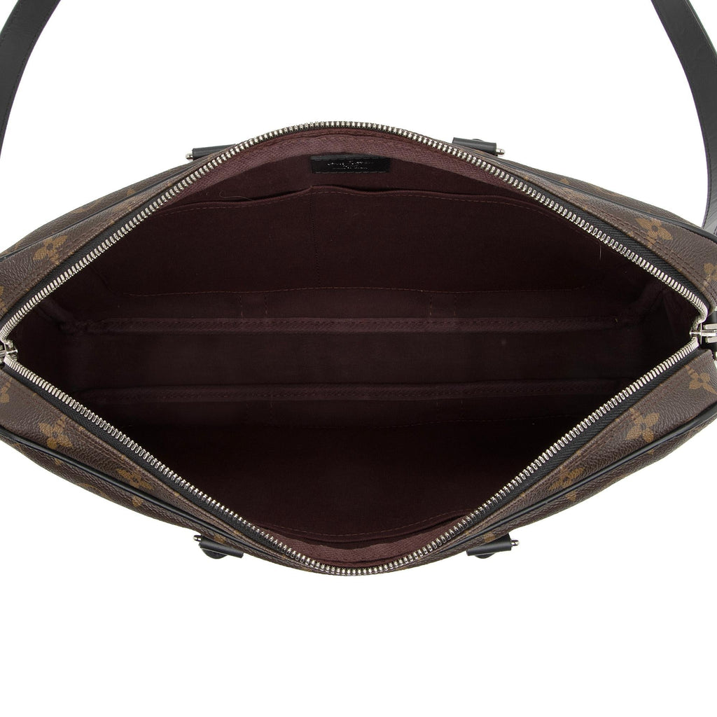 Louis Vuitton Monogram Canvas Porte Documents Voyage PM Messenger Bag (SHF-BnWTqA)
