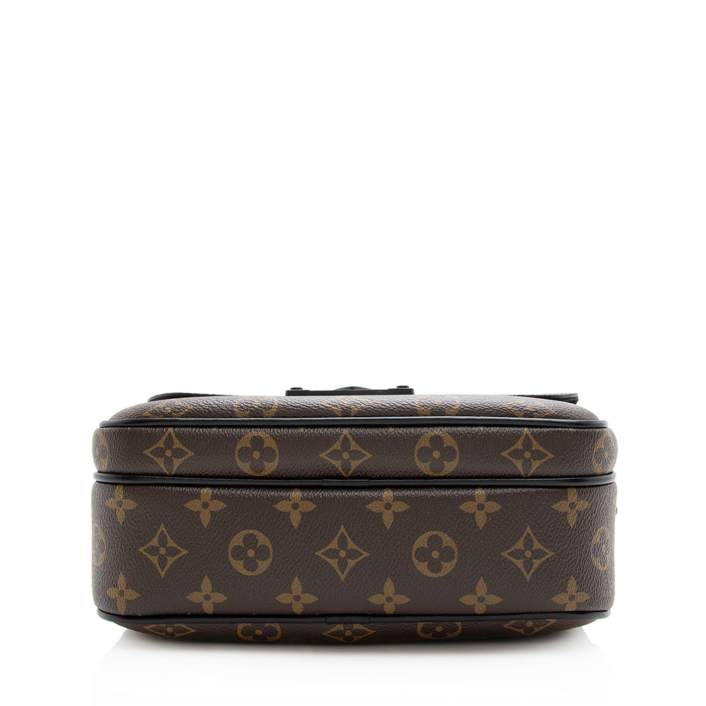 Louis Vuitton Monogram Canvas S Lock Messenger Bag (SHF-20669)