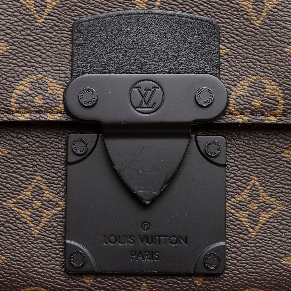 Louis Vuitton Monogram Canvas S Lock Messenger Bag (SHF-20669)