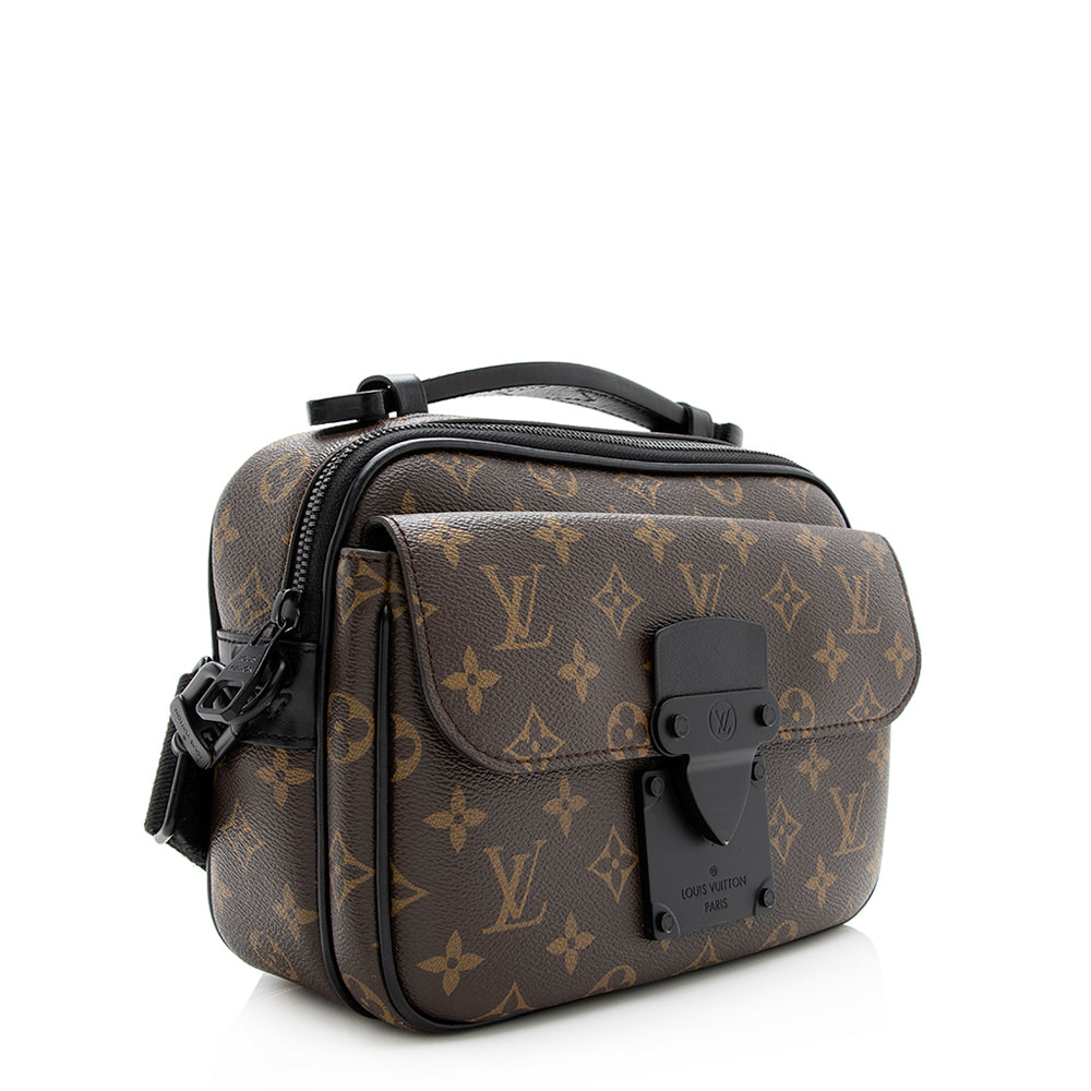 Louis Vuitton Monogram Canvas S Lock Messenger Bag (SHF-20669)