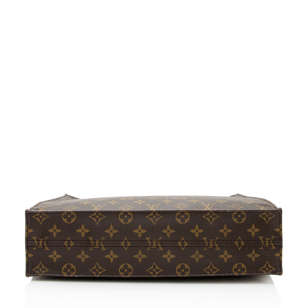Louis Vuitton Monogram Canvas Sac Plat Tote (SHF-20594)