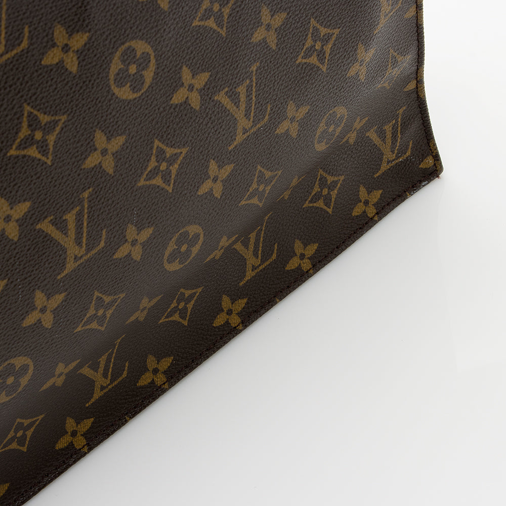 Louis Vuitton Monogram Canvas Sac Plat Tote (SHF-20594)