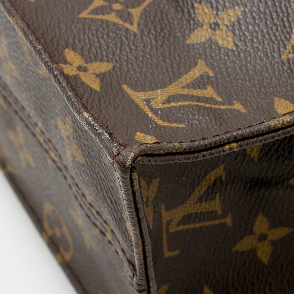 Louis Vuitton Monogram Canvas Sac Plat Tote (SHF-20594)
