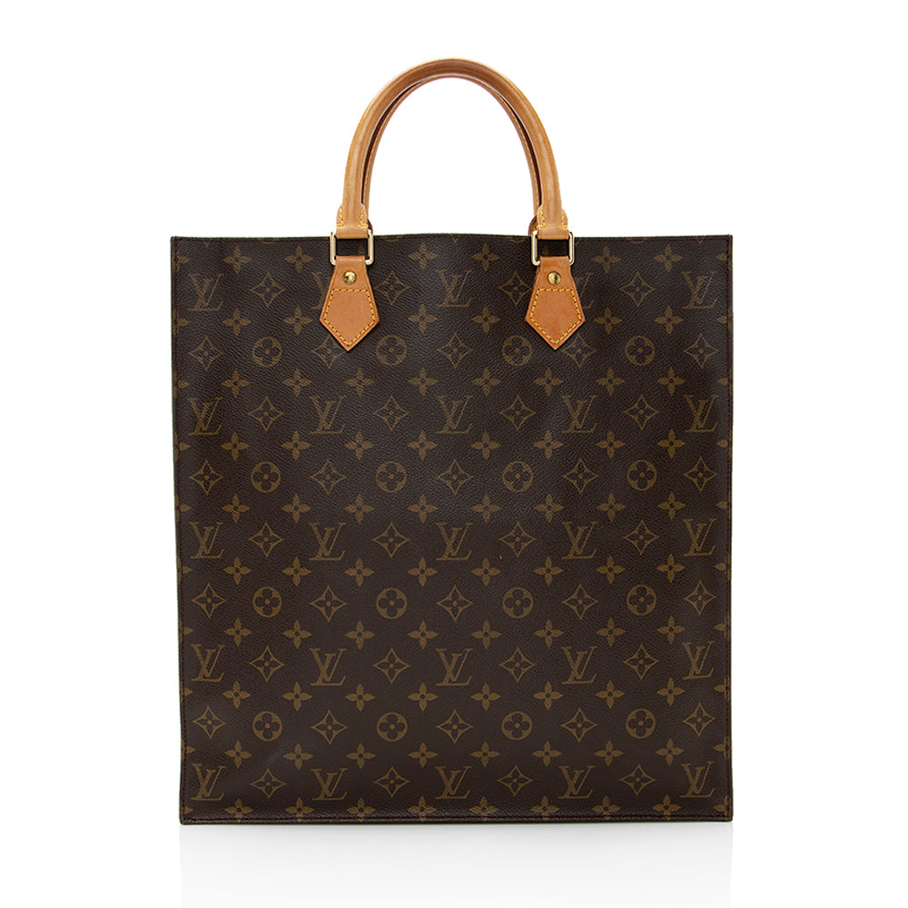 Louis Vuitton Vintage Monogram Canvas Sac Plat Tote (SHF-20941)