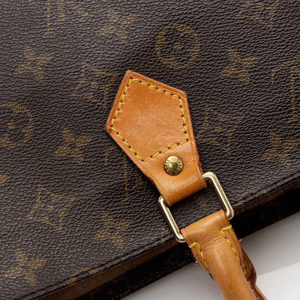 Louis Vuitton Vintage Monogram Canvas Sac Plat Tote (SHF-20941)