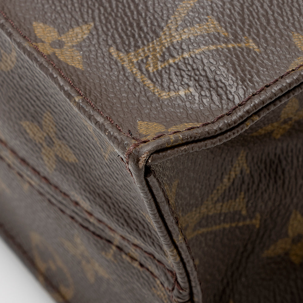 Louis Vuitton Vintage Monogram Canvas Sac Plat Tote (SHF-20941)