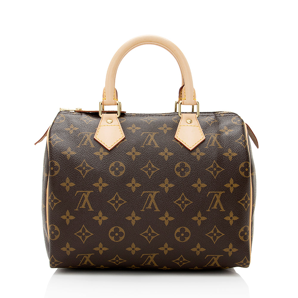 Louis Vuitton Monogram Canvas Speedy 25 Satchel (SHF-20618)