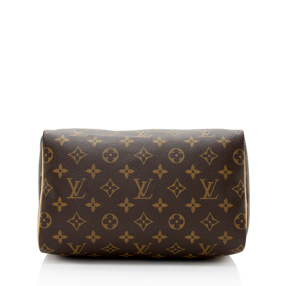 Louis Vuitton Monogram Canvas Speedy 25 Satchel (SHF-20618)