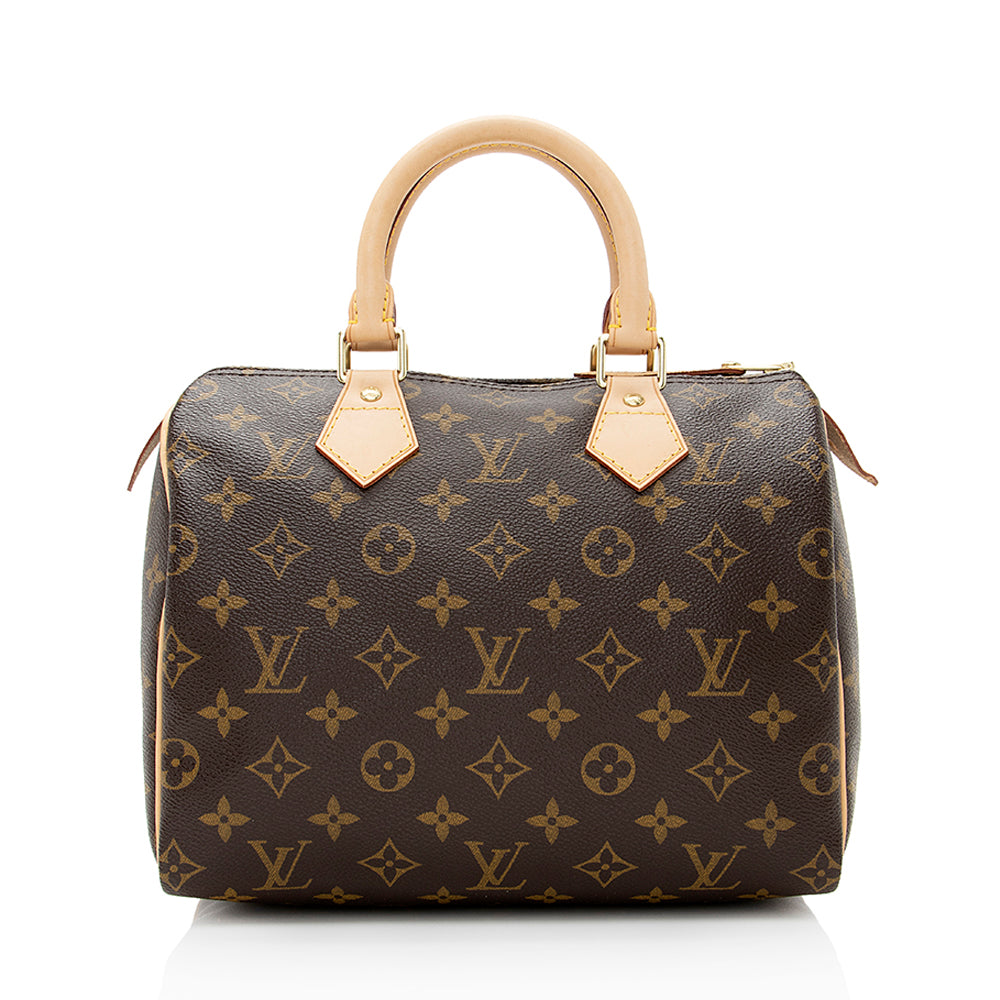 Louis Vuitton Monogram Canvas Speedy 25 Satchel (SHF-20618)